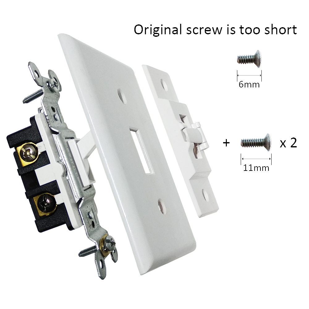 Youliang 2pcs Light Switch Guards Single Control Wall Plate Toggle Switch Protection Cover Children Safety Switch Lock Prevent Accidental Turn On or Off 